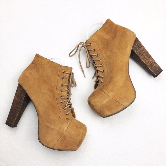 Jeffrey Campbell Shoes - Jeffrey Campbell 'Lita' Suede Lace-Up Booties